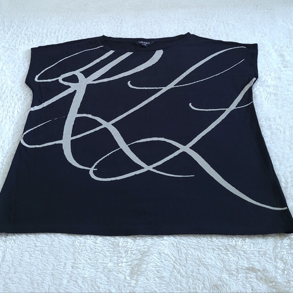 LAUREN Ralph Lauren "RLL" Logo Script✒️ Top - NWT - Picture 8 of 11